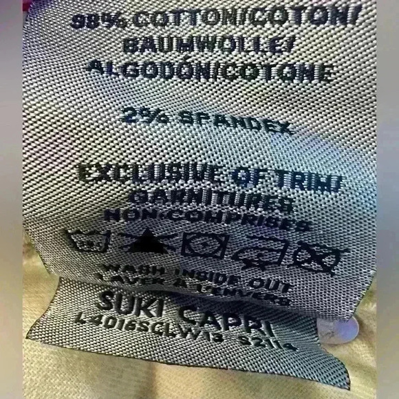 Silver Suki Yellow Capri Pants - Picture 7 of 7